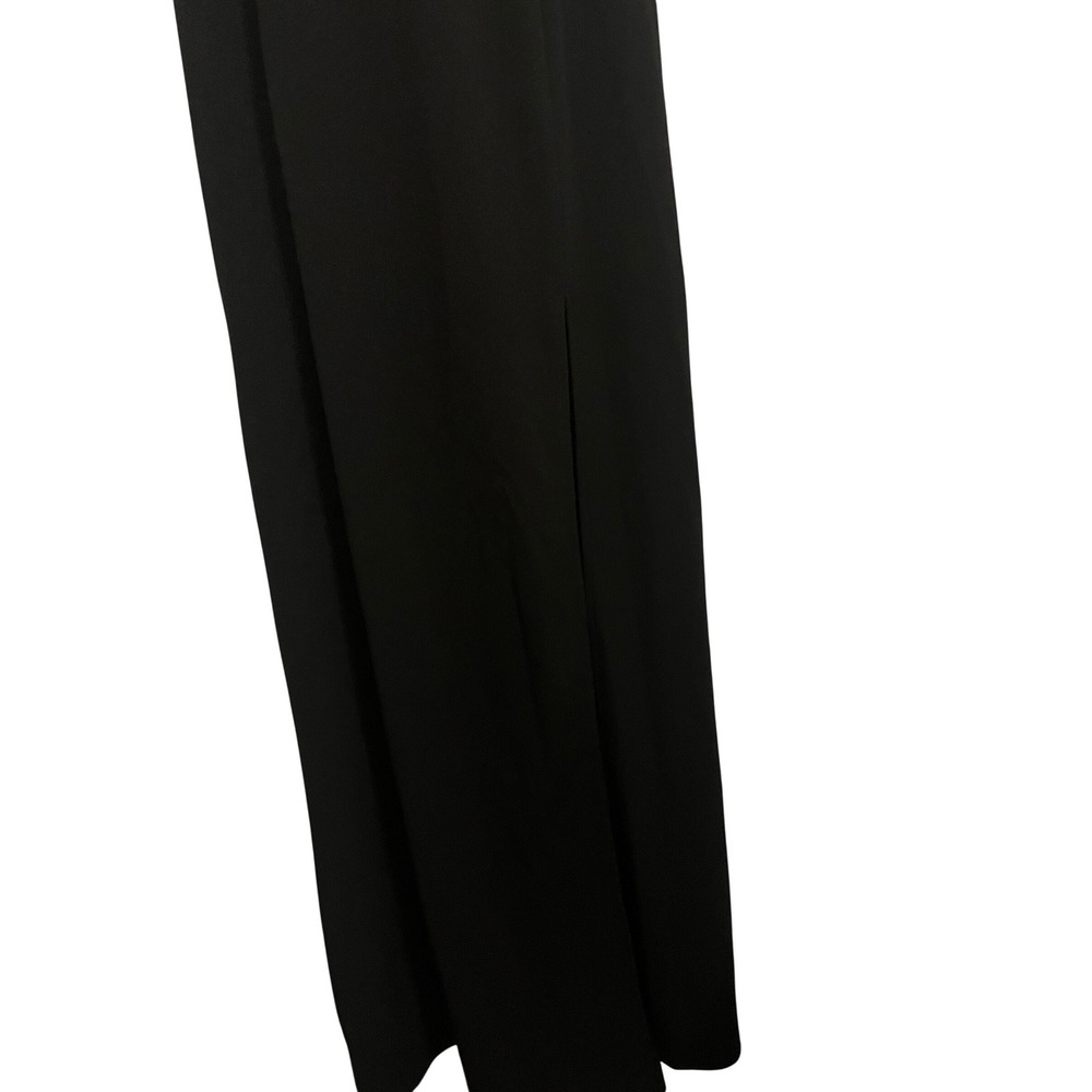 Lulus Black Bustier Mesh Maxi Dress XL Slit Formal Evening Gown - Picture 6 of 11